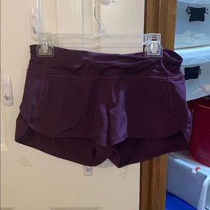 lululemon speed shorts